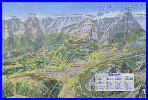 Panoramic view of Garmisch-Partenkirchen and  Zugspitze.